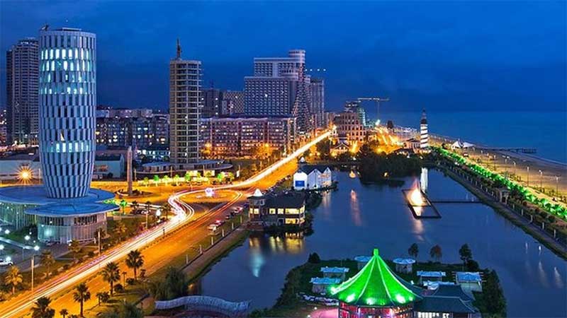 سفر به باتومی و مناظر باتومی از بالای کوه آنوریا