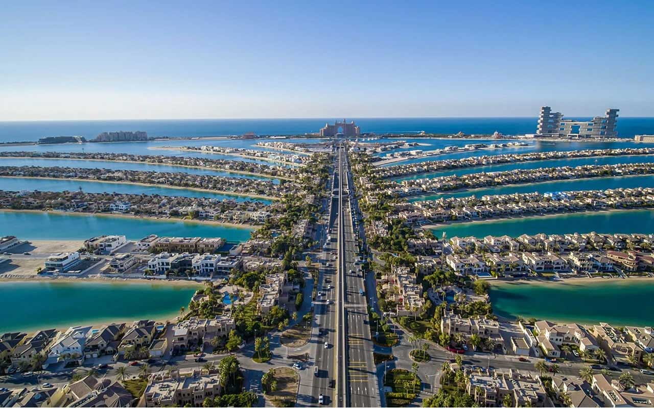پالم جمیرا مجمع الجزایر جهان در جمیرا پالم دبی امارات